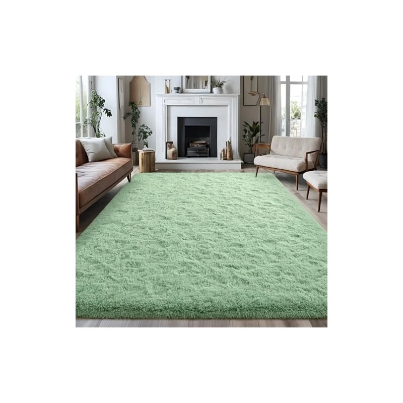 Green Plush Rug