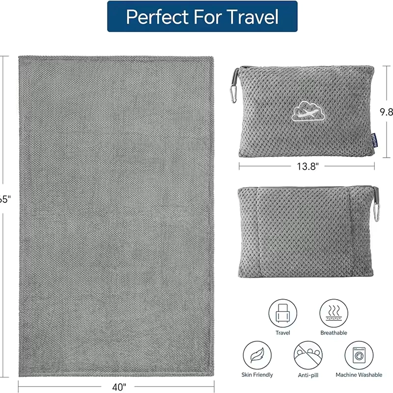 Travel Blanket Manufacturer | Best Custom Travel Blankets & Pillows